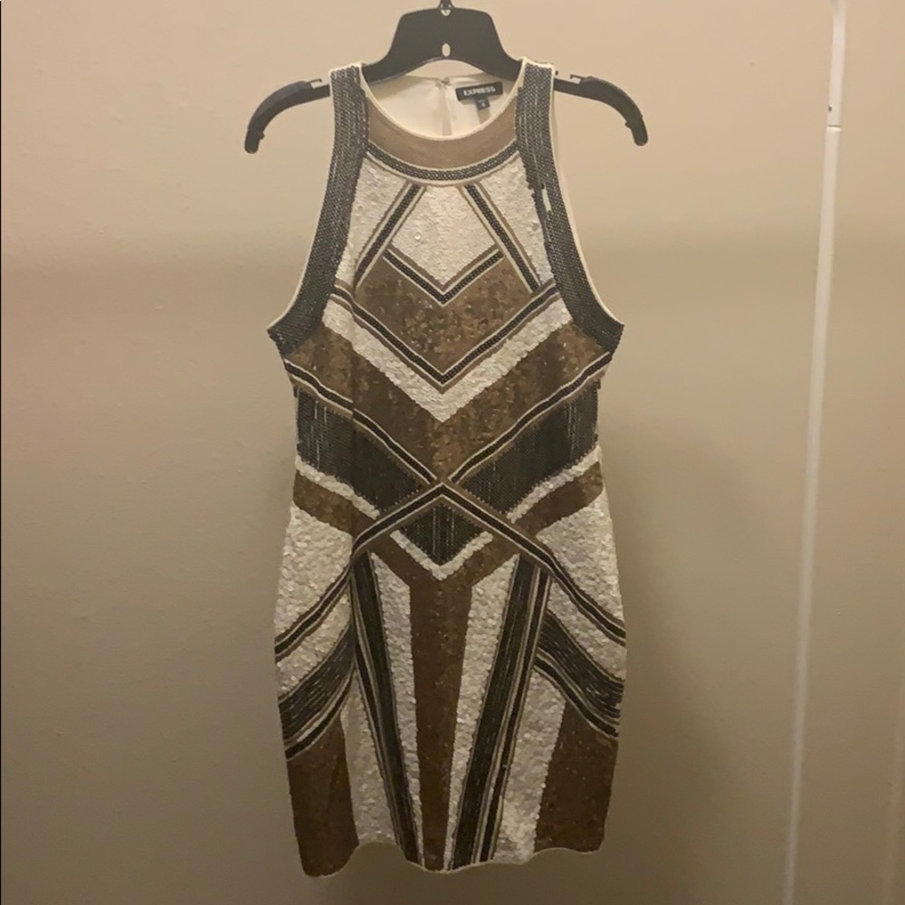 Express Sequin Dress-M